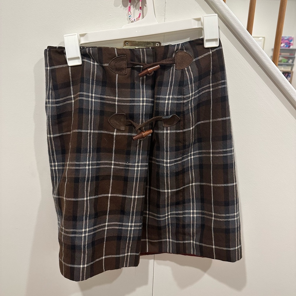 The Works - Sake Fifth Avenue 100% Plaid Skirt